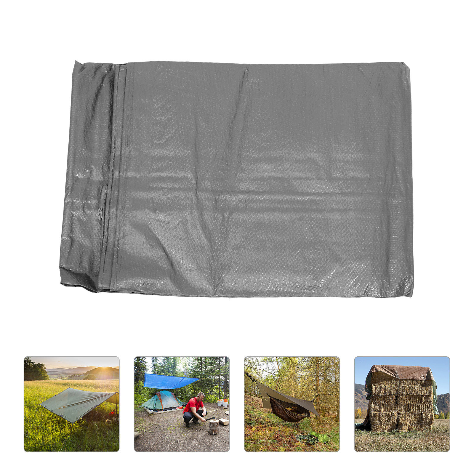 Outdoor Camping Tarp - Heavy Duty Outdoor Waterproof Tarpaulin Pe