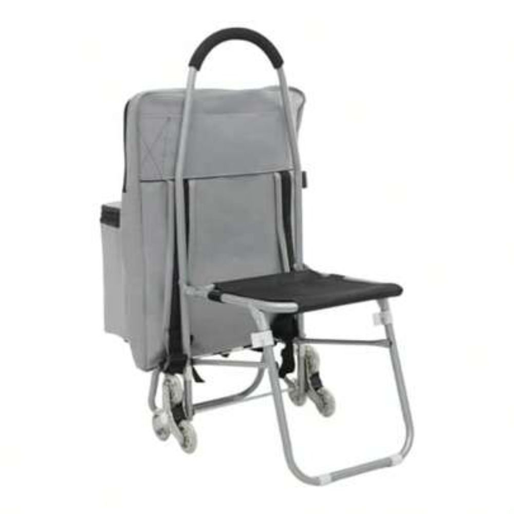 Outdoor Camping Bag - 3 Wheel Folding Art Cart with