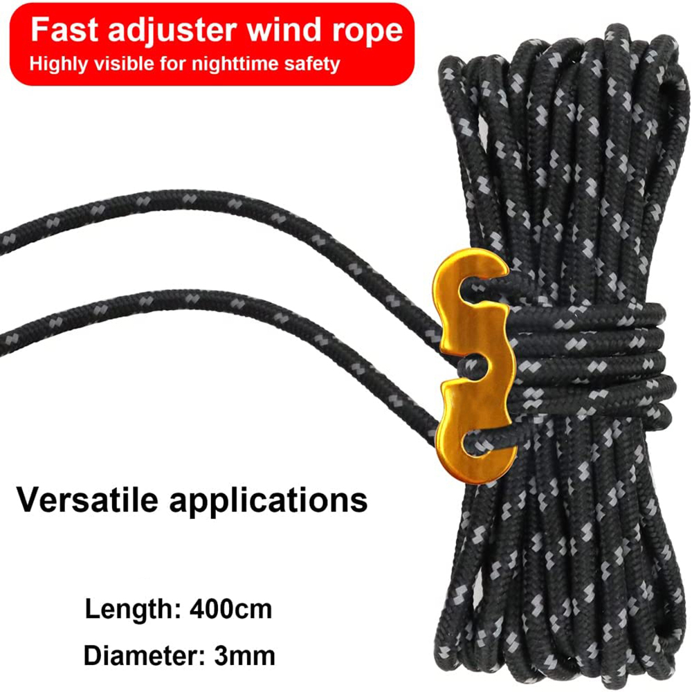 4Pcs Outdoor Guy Lines Tent Co - Outdoor Camping Tarp review and price