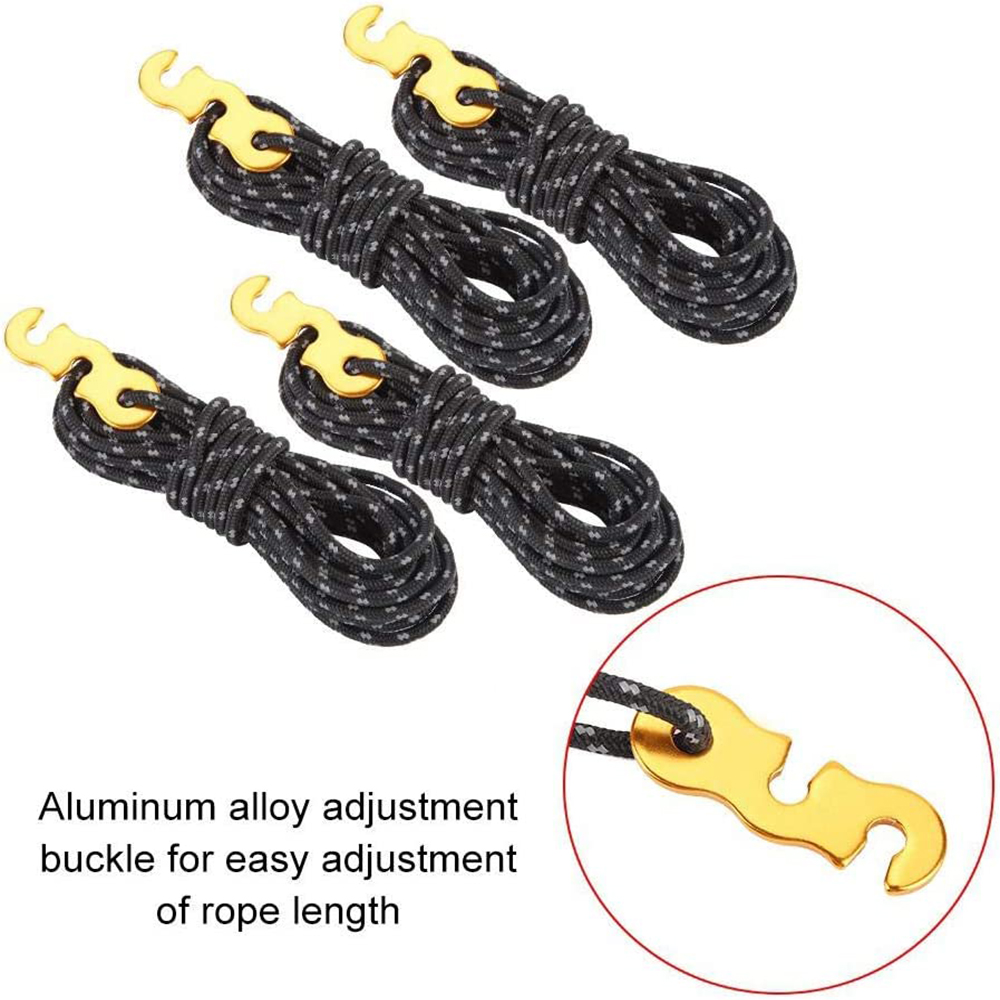 4Pcs Outdoor Guy Lines Tent Co - Outdoor Camping Tarp review and price
