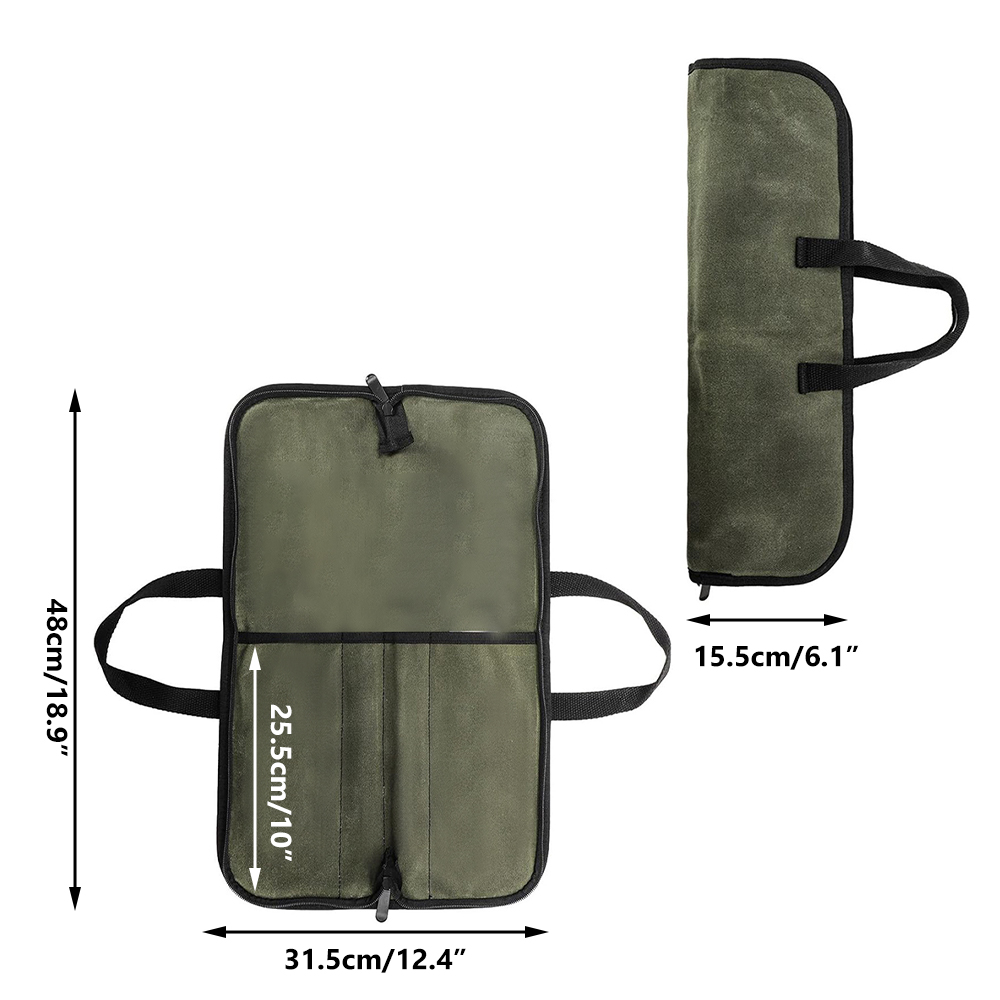 Waxed Canvas Knife Roll Bag Mu - Camping Knife Multi-Tool review and price