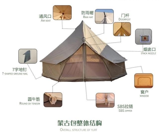 Hot Sale 3M/4M/5M/6M/7M Outdoo - Camping Zelt Outdoor review and price