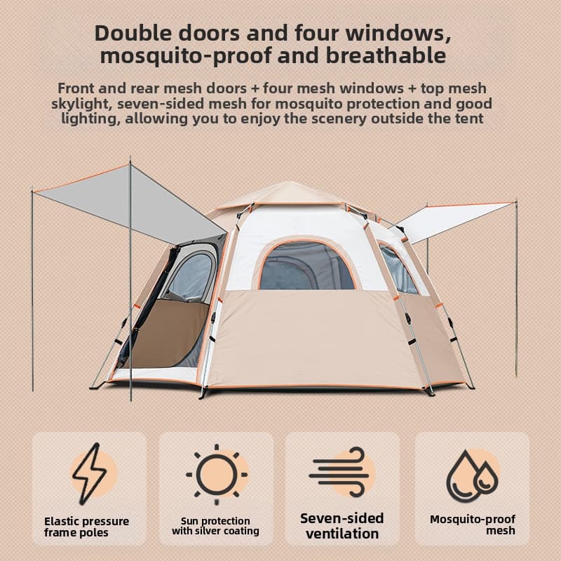 Portable 5-8 Person Camping Te - Camping Zelt Outdoor review and price