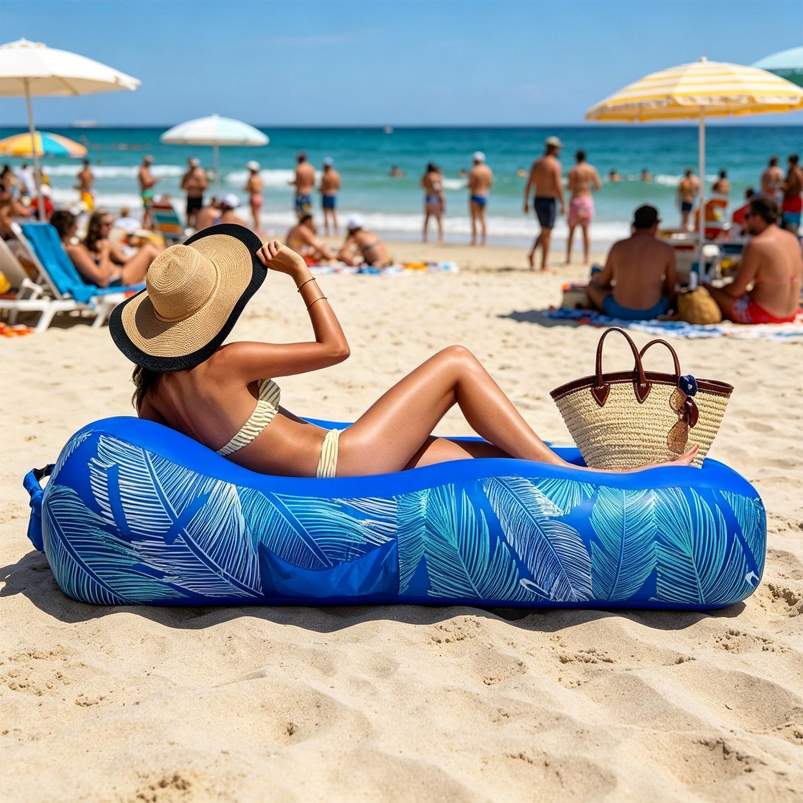 Inflatable Lounger with Sunsha - Outdoor Camping Canopy review and price