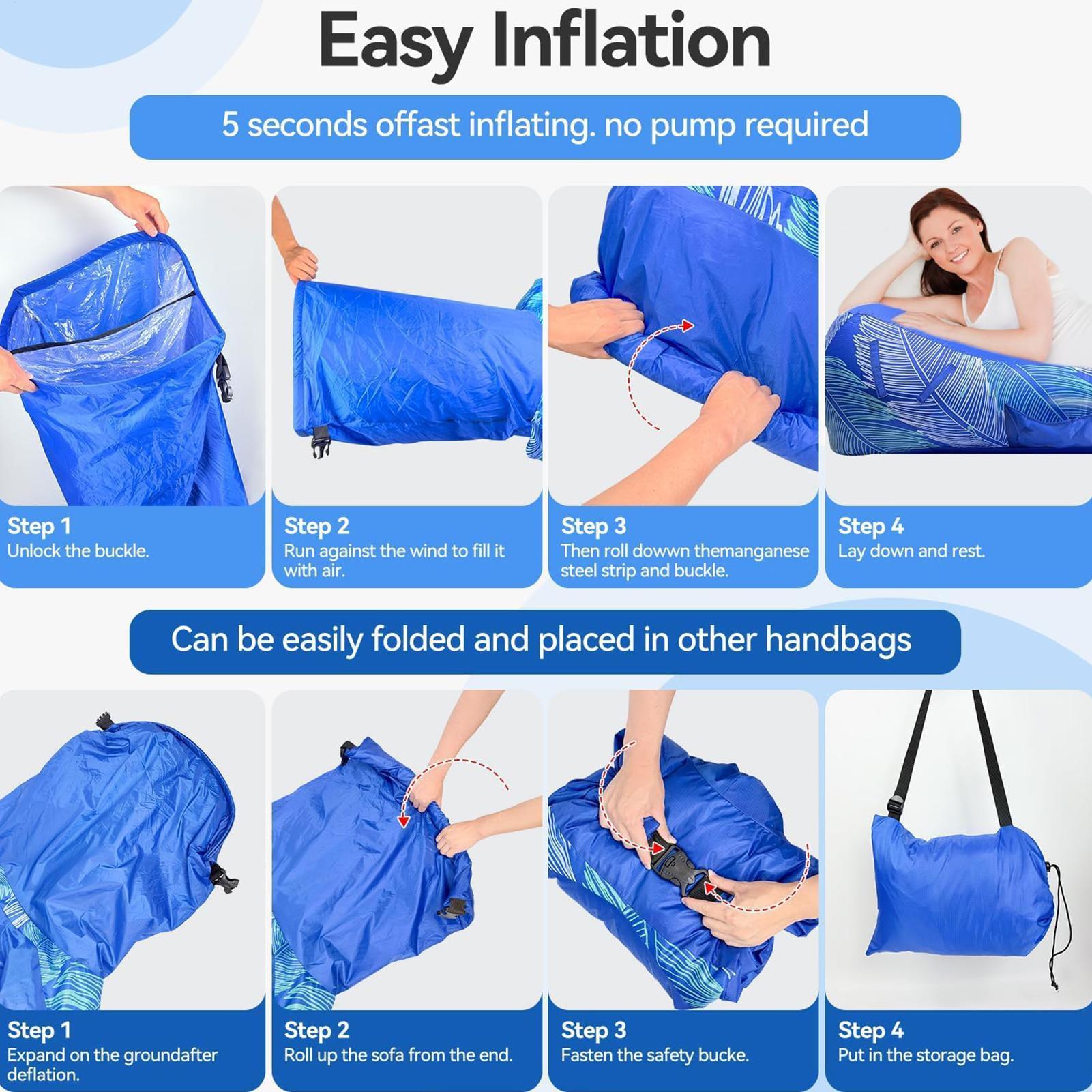 Inflatable Lounger with Sunsha - Outdoor Camping Canopy review and price