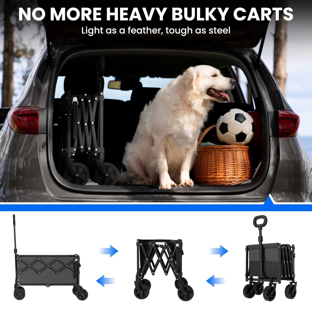 Folding Garden Cart 360 lbs Ca - Outdoor Y Camping review and price