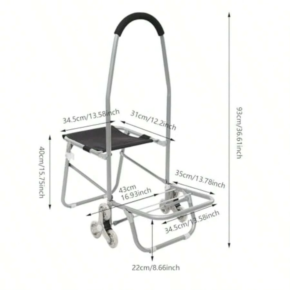 3 Wheel Folding Art Cart with  - Outdoor Camping Bag review and price